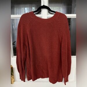 Jessica Simpson Brick Red Crew Neck Sweater